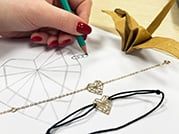 bracelets chaîne et cordon origami