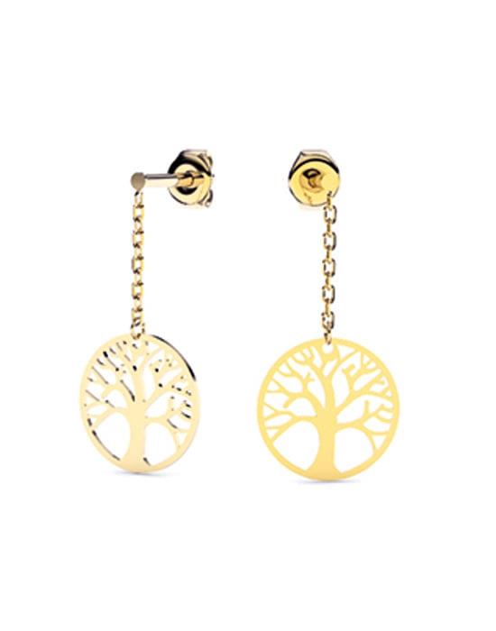 boucles d'oreilles arbre de vie