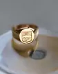 Chevalière Olivia Massive 10x9mm Brossée Blason sur-mesure