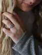 Chevalière Argent Océane Damier Soleil Diamant