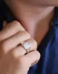 Chevalière Taylor Argent Massif Damier Étoilée