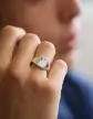 Chevalière Taylor Argent Massif Damier Diamant