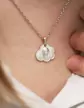 Médaille Nuage Vierge en Argent Personnalisable