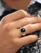 Chevalière Onyx Thomas Argent Massif & Zirconium