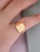 Bague Rectangle en Or 9K/18K
