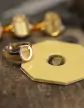 Chevalière Olivia Massive Large 9X7mm Brossée Blason sur-mesure