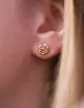 Boucles d'Oreilles Puce motif rond Filigrane