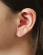 Boucles d'Oreilles Edelweiss en Or