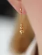 Boucles d'Oreilles Pendant Boulier 18K