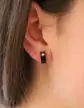 Boucles d'Oreilles Onyx avec Diamant 18K