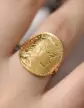 Bague Pièce Marianne 20 Francs en Or jaune