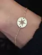 Bracelet Médaille Étoile Or