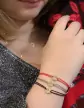 Bracelet Cordon Etoile Or