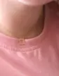 Collier Géométrique Carré Or Jaune 18K