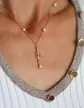 Collier Filigrane et 5 perles Or jaune