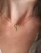 Collier Petit Papillon Filigrane Or jaune
