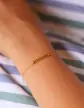 Bracelet Identité Bébé 18K Plaque Rectangle