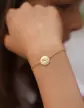 Bracelet Médaille Ange qui pense en Or