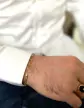 Bracelet Homme Maille Alternée 1/1 en Or Jaune 18K