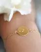 Bracelet Identité bébé Ronde Colombe Maille Marine