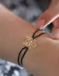 Bracelet Cordon Origami Loup en Or