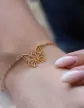 Bracelet Origami Papillon en Or
