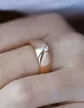 Bague Jonc Oxyde de Zirconium