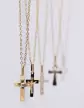Pendentif Croix en Or Étoilée et Christ Personnalisable