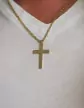 Pendentif Grande Croix Latine en Or