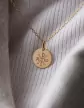 Médaille Ronde Gravée Symbole Chrisme en Or Personnalisable