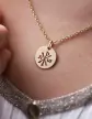 Médaille Ronde Symbole Chrisme Ajouré en Or Personnalisable
