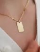 Médaille Rectangle en Or Personnalisable