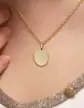 Médaille Ovale en Or Personnalisable