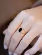 Chevalière Onyx Olivia Contour