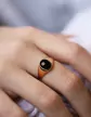 Chevalière Onyx Olivia Diamant