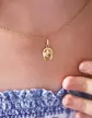 Pendentif Tête et Fer à Cheval en Or
