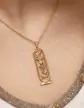 Pendentif Cartouche Égyptien Ajouré en Or