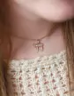 Pendentif Signe de Vie Symbole Haï en Or et Diamants