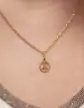 Pendentif Pampille Peace & Love Ajouré en Or