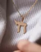 Pendentif Signe de Vie Symbole Haï en Or Personnalisable