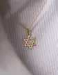 Pendentif Étoile de David Fine Ajourée en Or Petit Modèle