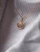 Pendentif Étoile de David Ajourée Encerclée en Or Petit Modèle