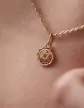 Pendentif Étoile de David Ajourée Encerclée en Or Grand Modèle
