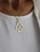 Pendentif Trèfle 4 Cœurs Ajourés en Or – Grand Modèle