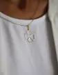 Pendentif Trèfle 4 Feuilles Ajouré en Or – Modèle Taille Intermédiaire