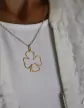 Pendentif Trèfle 4 Feuilles Ajouré en Or – Grand Modèle
