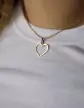 Pendentif Coeur Ajouré en Or Taille Intermédiaire