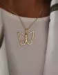 Pendentif Papillon Ajouré en Or – Grand Modèle