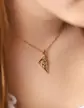 Pendentif Corse Géométrique Ajourée Relief en Or et Tête de Maure
