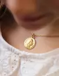 Médaille de baptême Vierge ronde Grand Modèle